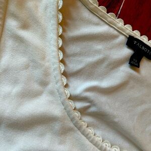 Talbots white tank top